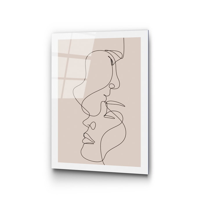 Wallity Cuadro Decorativo de Vidrio Templado Multicolor 30 x 45 cm